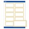 Avery Printable Shipping Labels, 2" x 4", Matte White with Gold Multi-Lined Border, Permanent Adhesive, Laser & Inkjet Compatible, 10 Total, Great for Shipping, Branding, and Weddings